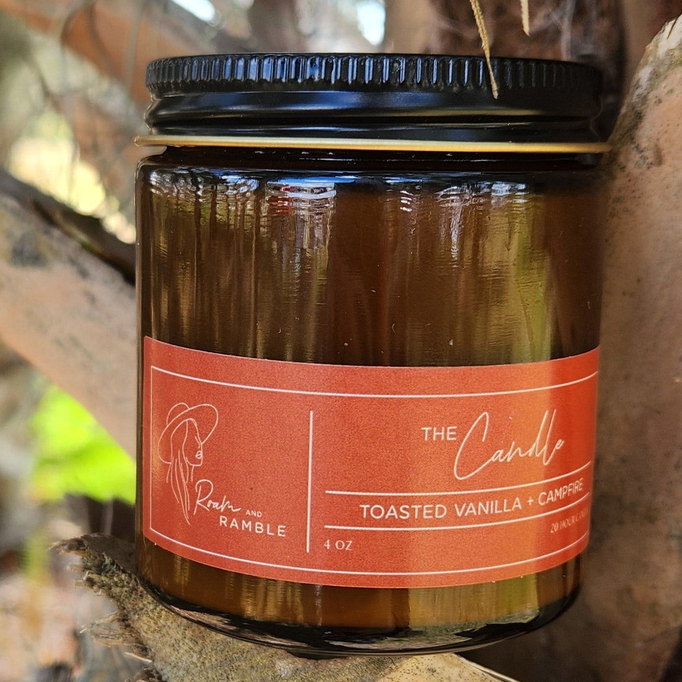 Toasted Vanilla + Campfire 20HR Soy Candle – Cozy, Smoky, and Sweet