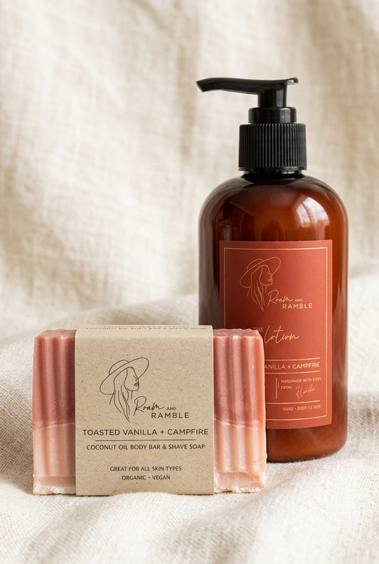 Toasted Vanilla + Campfire Perfect Shave Duo