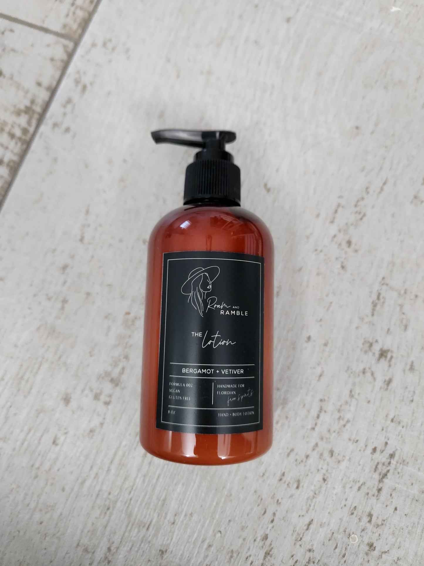 Bergamot + Vetiver Organic Hand & Body Lotion 8 oz