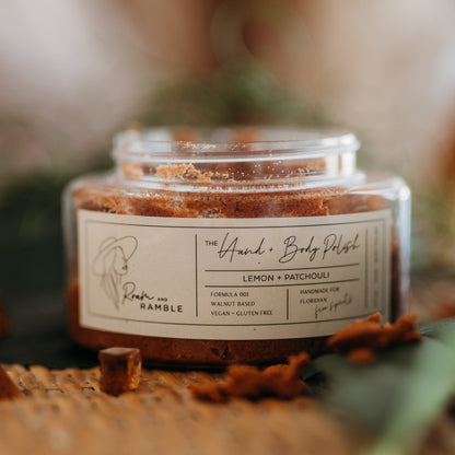 Lemon + Patchouli Hand and Body Polish