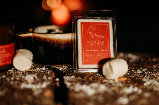 Toasted Vanilla + Campfire Wax Melt – Cozy Smoky Sweet Home Fragrance