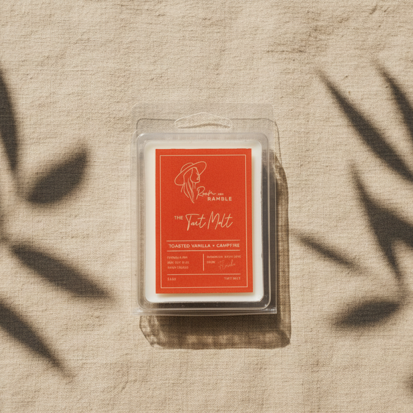 Toasted Vanilla + Campfire Wax Melt – Cozy Smoky Sweet Home Fragrance