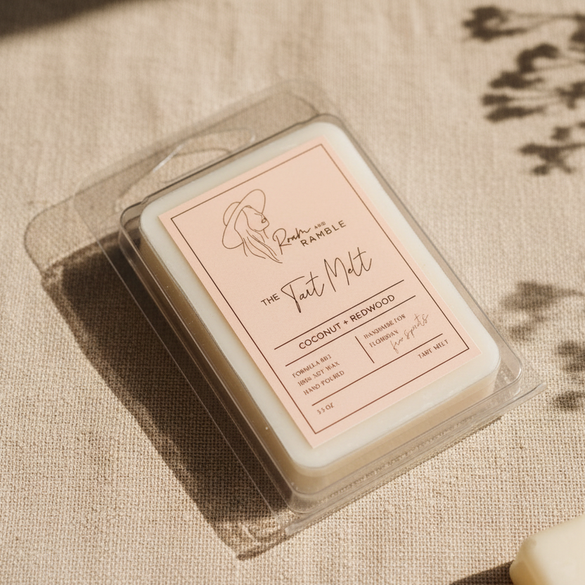 Coconut + Redwood Tart Melt – Paradise Beach Day Home Fragrance