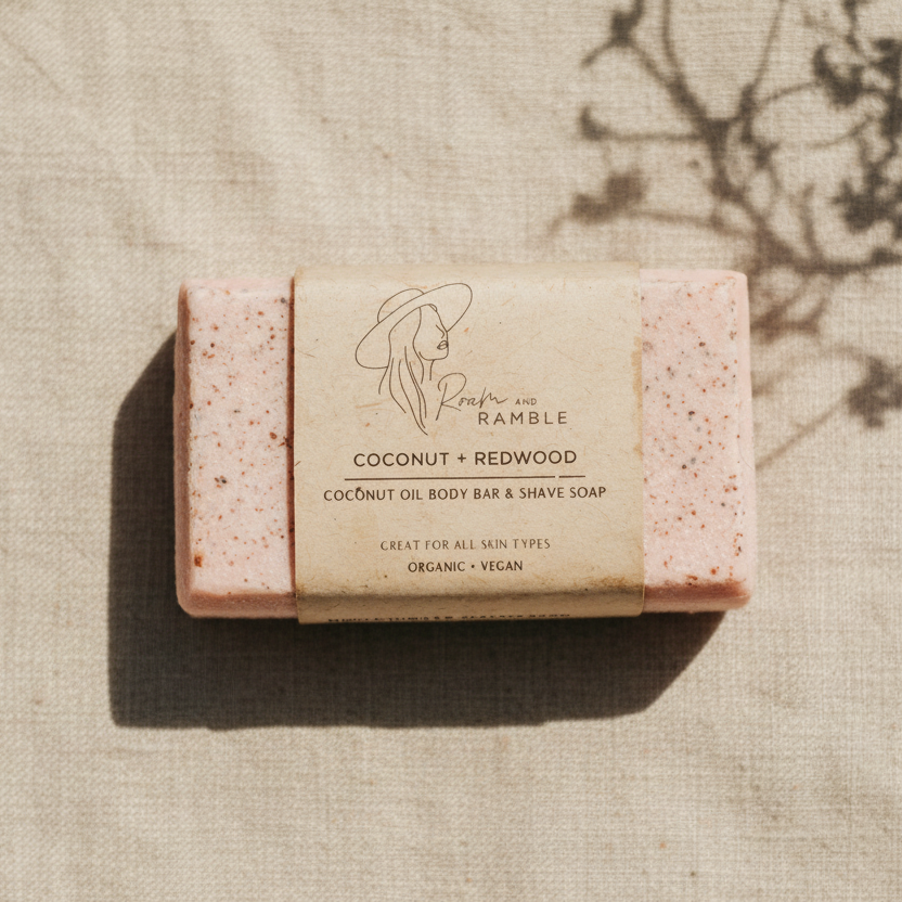 Coconut + Redwood Guest Soap – Paradise Beach Day Travel Soap