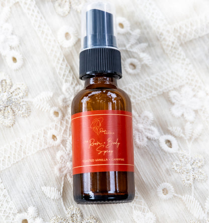 Toasted vanilla and Campfire Travel Size Room and Body Spray