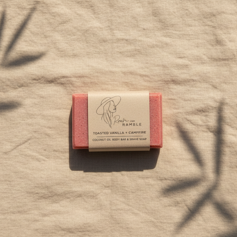 Toasted Vanilla + Campfire Guest Soap – Cozy Travel Soap