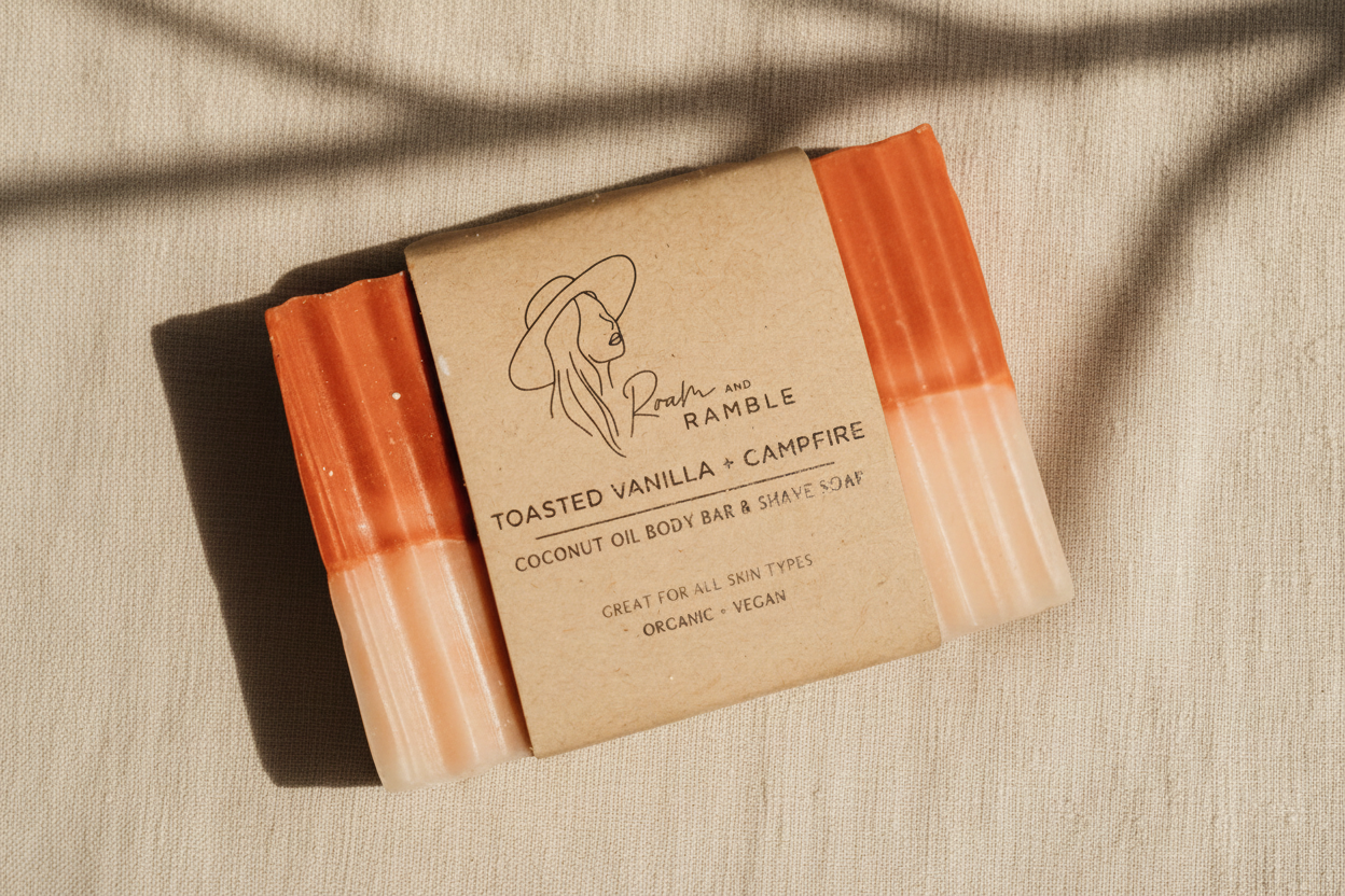 Toasted Vanilla + Campfire Handmade Soap
