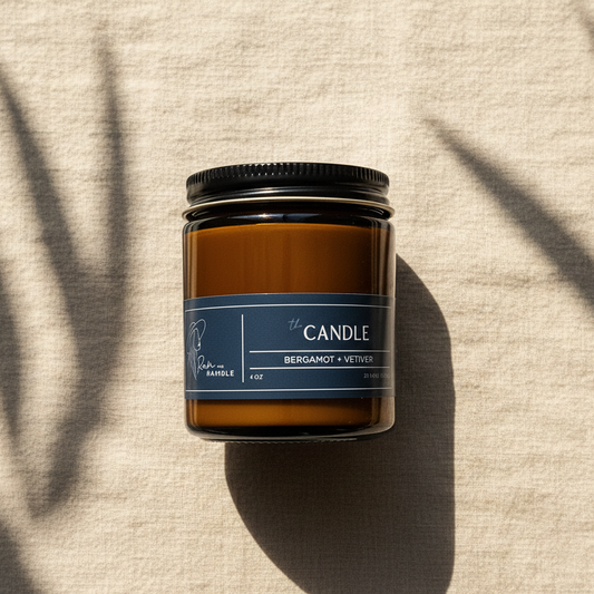 Bergamot + Vetiver 20 Hr Candle – Fresh, Crisp, and Grounding