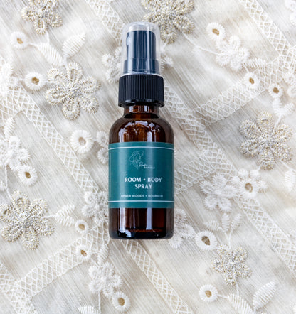 Amber Woods and Bourbon Travel Size Room and Body Spray