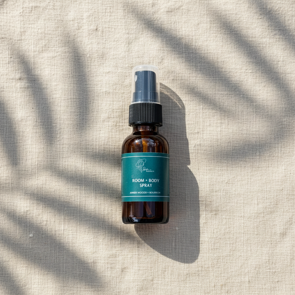 Amber Woods and Bourbon Travel Size Room and Body Spray