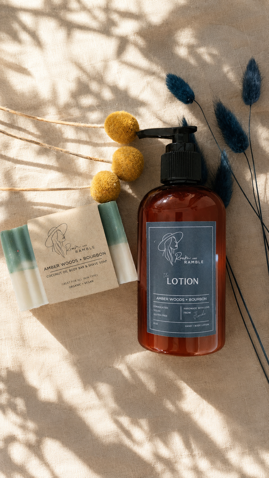 Amber Woods + Bourbon Perfect Shave Duo