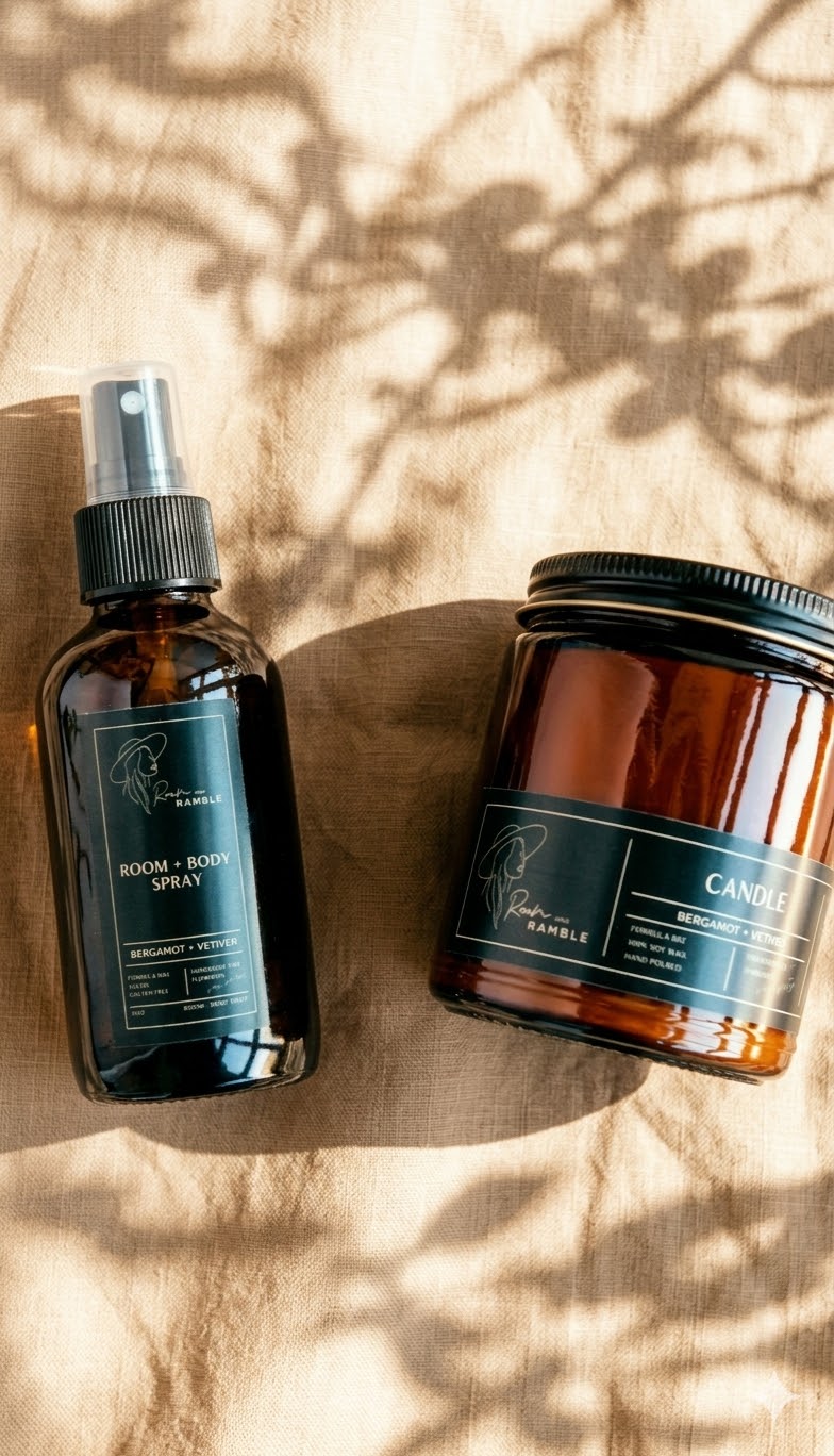 Bergamot + Vetiver Home Fragrance Duo