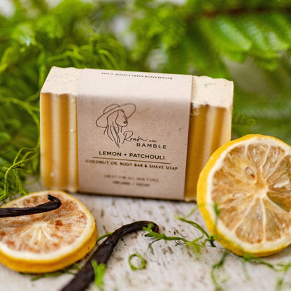 Lemon + Patchouli Handmade Soap