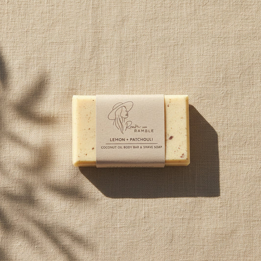 Lemon + Patchouli Guest Soap – Fresh Citrus Natural Travel Soap